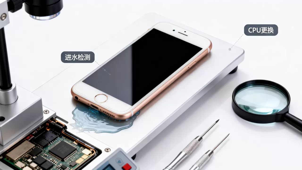 iphone6进水说cpu坏了怎么办，iphone6进水维修费用
