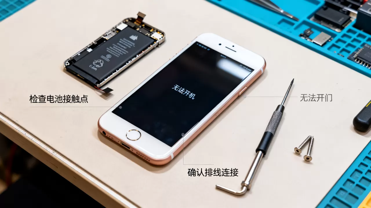 iphone6换电池开不了机怎么回事啊