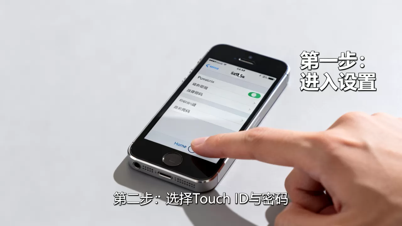 iphone5s指纹怎么打开，iPhone5s指纹设置教程