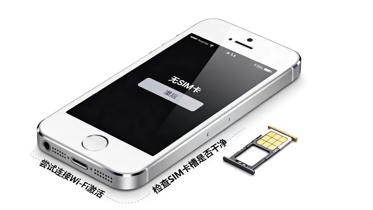 iphone5s无卡怎么激活不了怎么办，iphone5s无卡激活失败解决方法