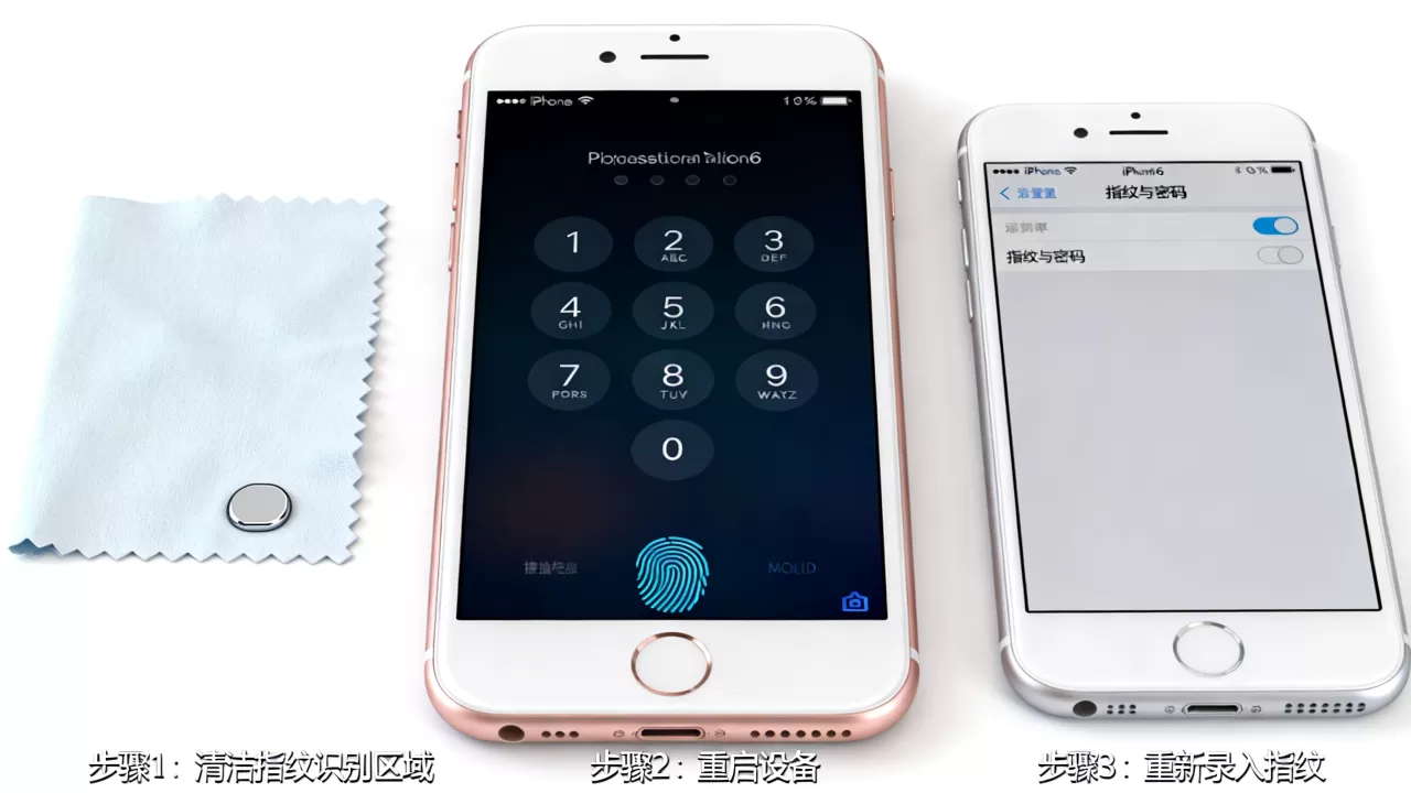 iphone6锁屏指纹失灵怎么办，iphone6指纹识别失灵解决方法