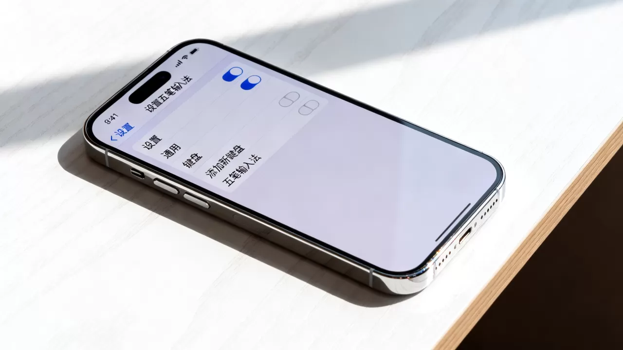 iphone怎么设置打五笔输入法，苹果五笔输入法设置教程