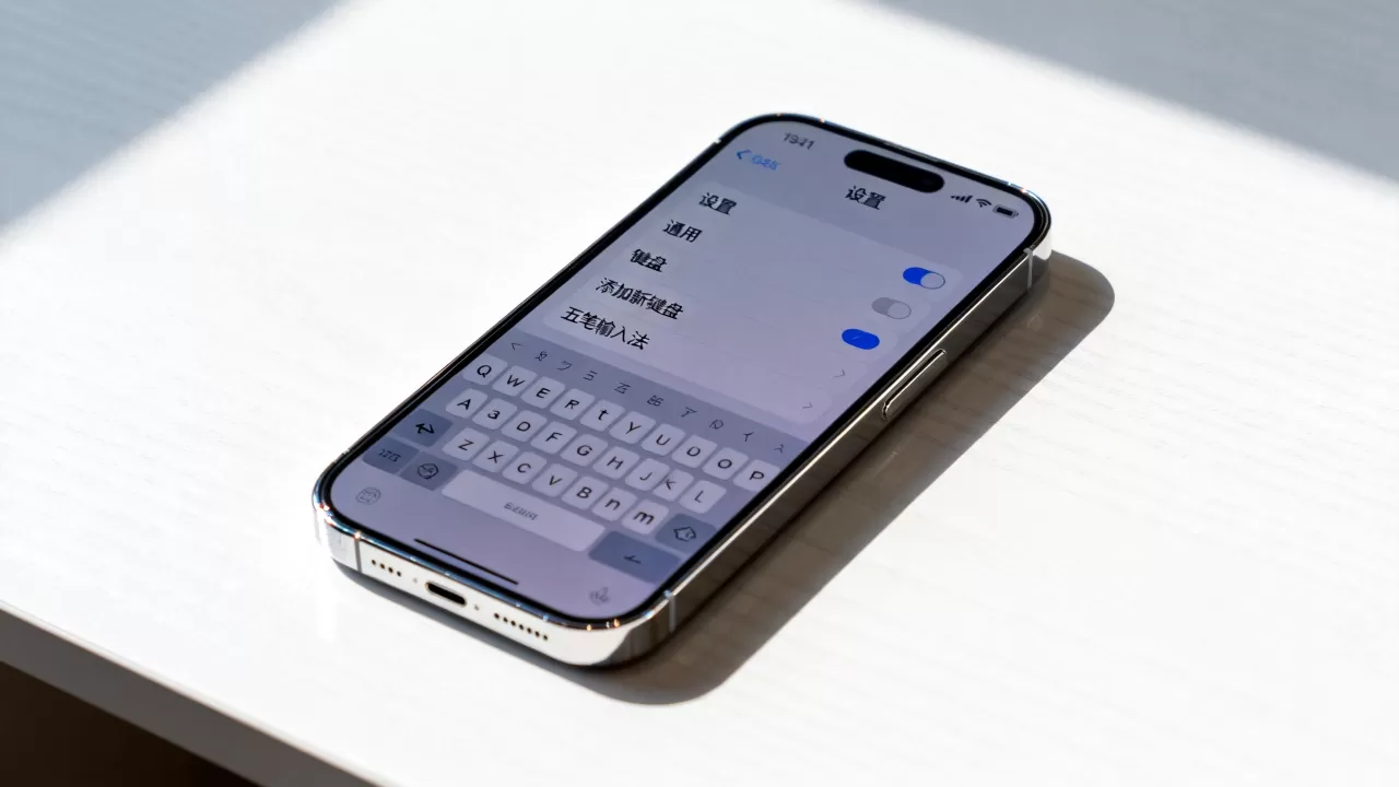 iphone怎么设置打五笔输入法，苹果五笔输入法设置教程