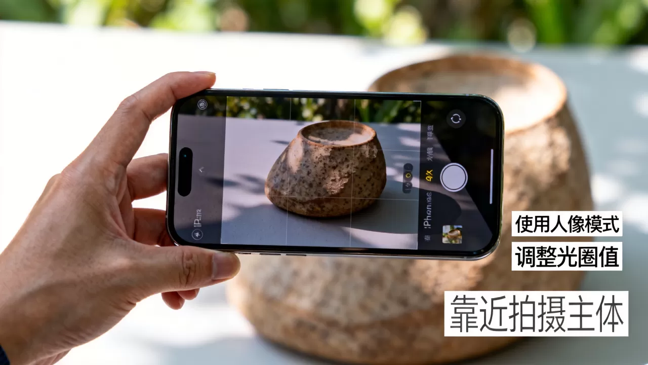 iphone怎么拍虚焦照片，iphone拍摄背景虚化技巧