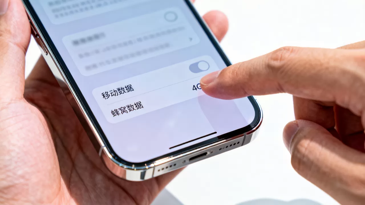 iphone怎么开4g下东西，苹果手机设置移动数据流量