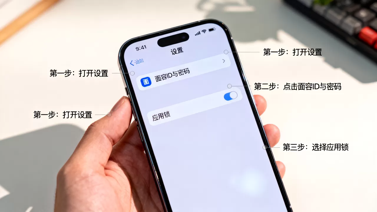 iphone怎么给程序加锁，苹果手机应用锁设置方法