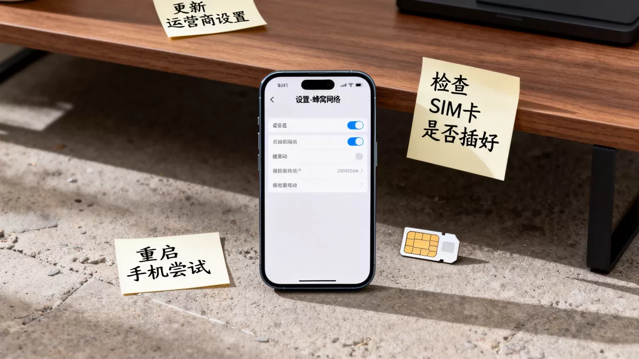 iphone移动卡连不上网络是怎么回事，移动卡无服务怎么解决