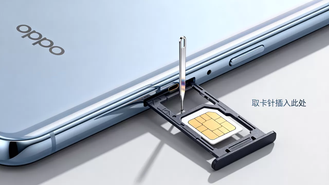 oppo装卡用什么针，手机sim卡取卡针
