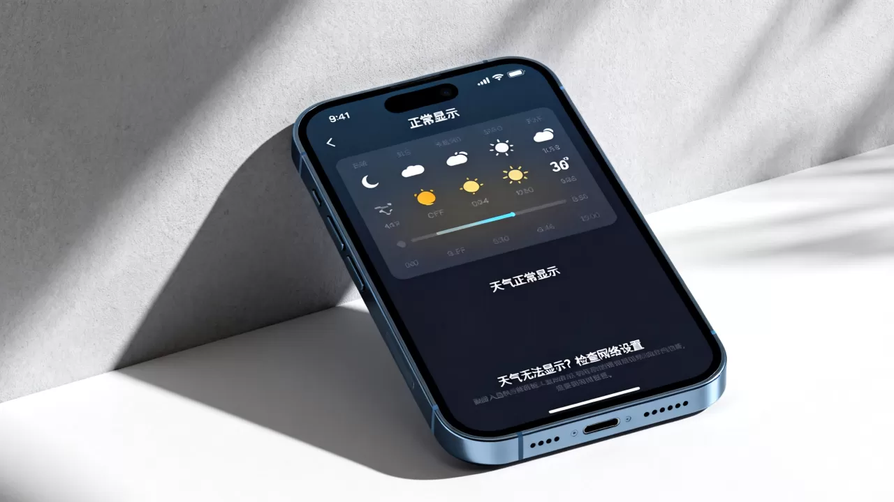 iphone天气怎么显示，iphone天气显示不了怎么办
