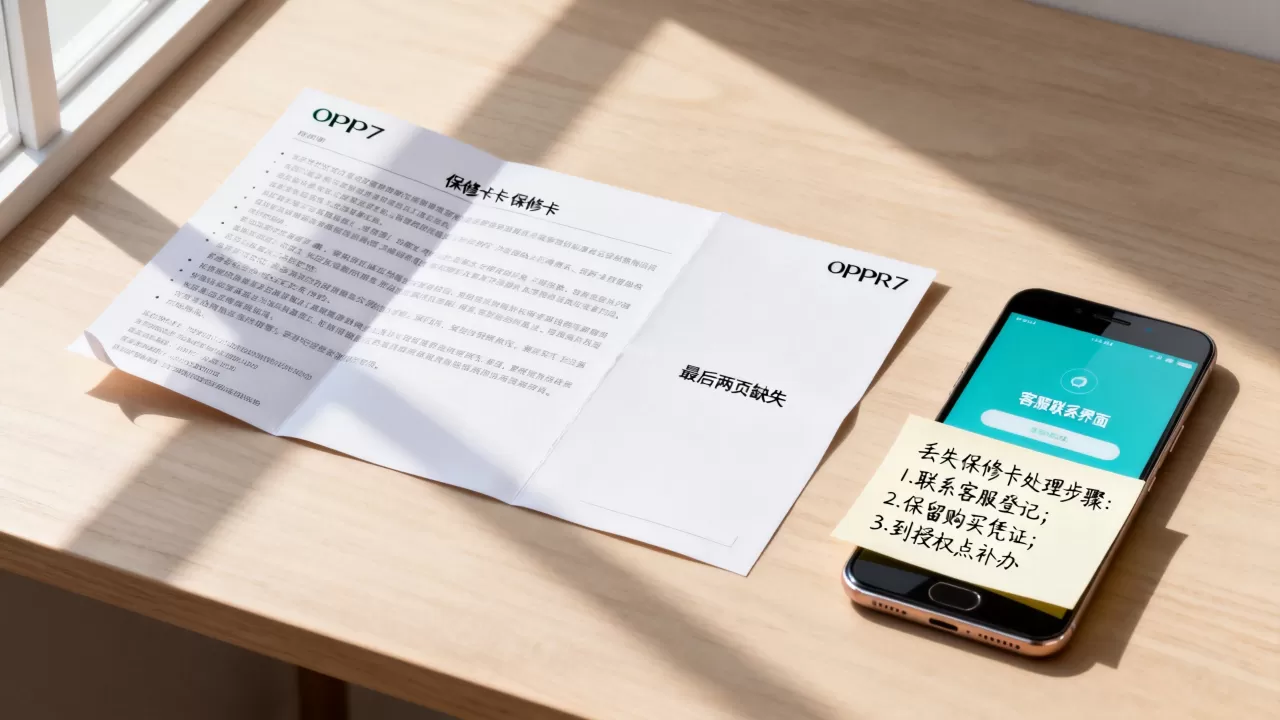 OPPOR7保修卡最后两页为什么缺失，OPPOR7保修卡丢失怎么办