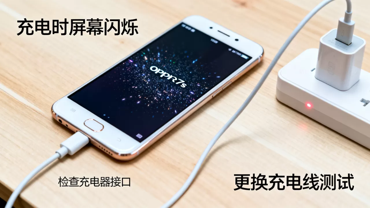 OPPOR7s充电为什么要闪屏，手机充电闪屏怎么解决