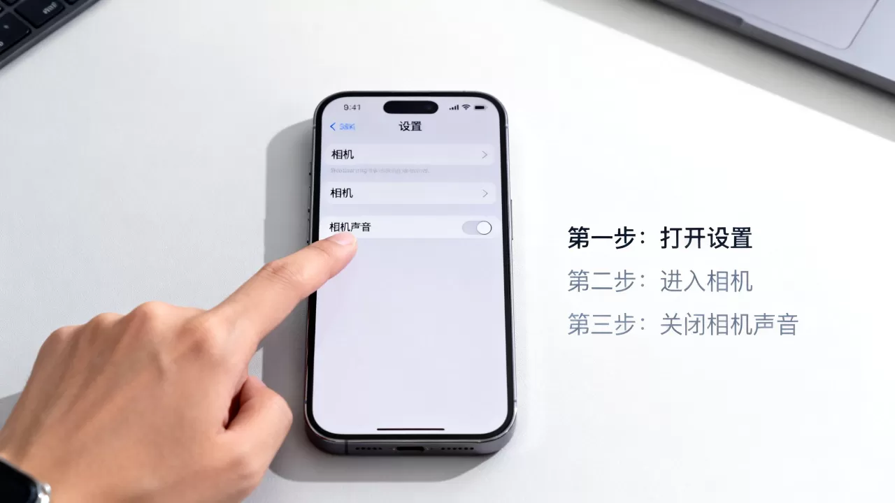 iphone手机照相机声音怎么关闭声音，苹果手机相机静音设置