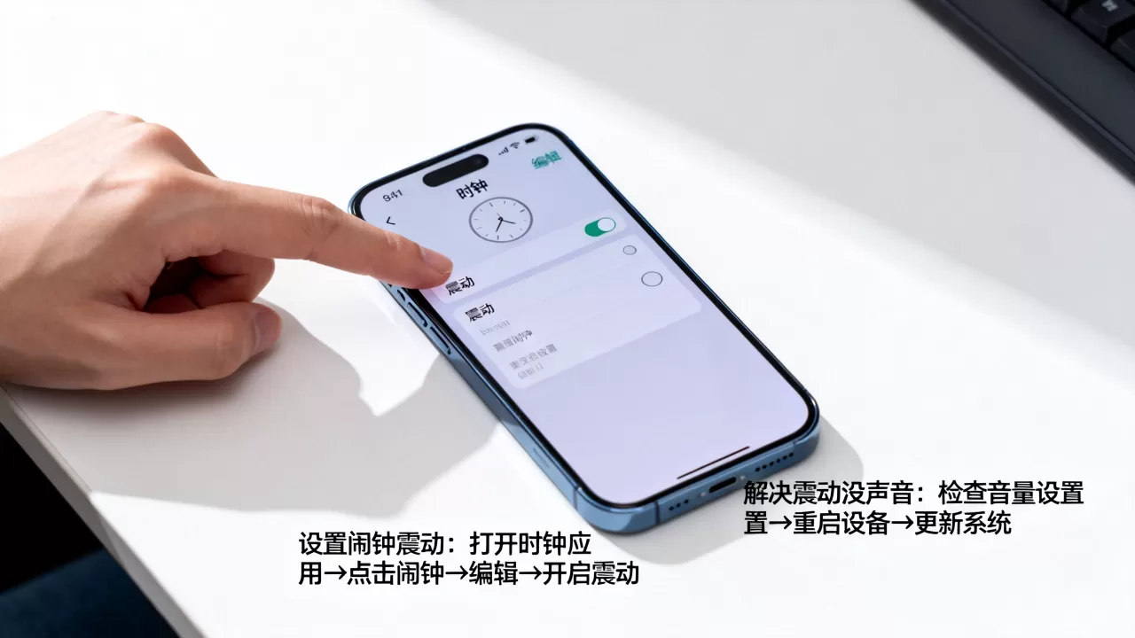 iphone手机闹钟震动怎么设置，iPhone闹钟震动没声音怎么办