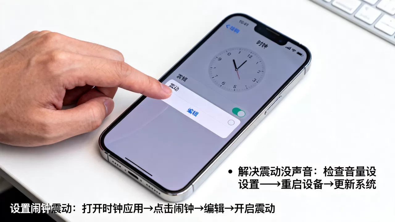 iphone手机闹钟震动怎么设置，iPhone闹钟震动没声音怎么办
