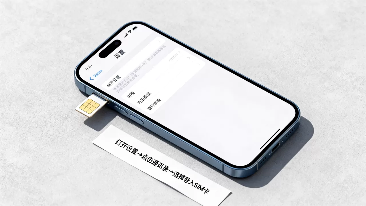 iphone手机联系人怎么导入sim卡，iphone通讯录导入sim卡