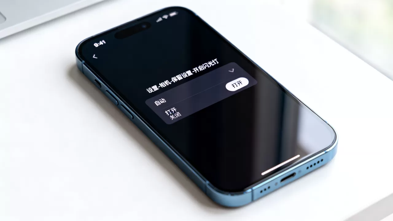 iphone屏幕闪光灯怎么设置方法，iphone相机闪光灯开启教程