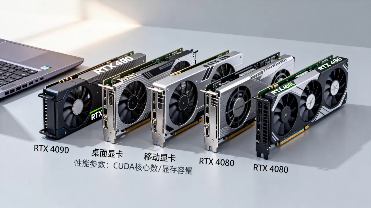 显卡天梯图移动和桌面，笔记本显卡和台式机显卡性能对比