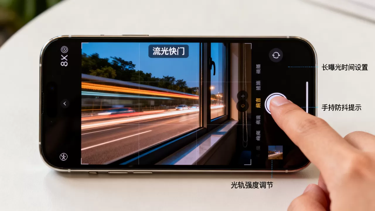 iphone流光快门怎么用，iphone流光快门功能详解