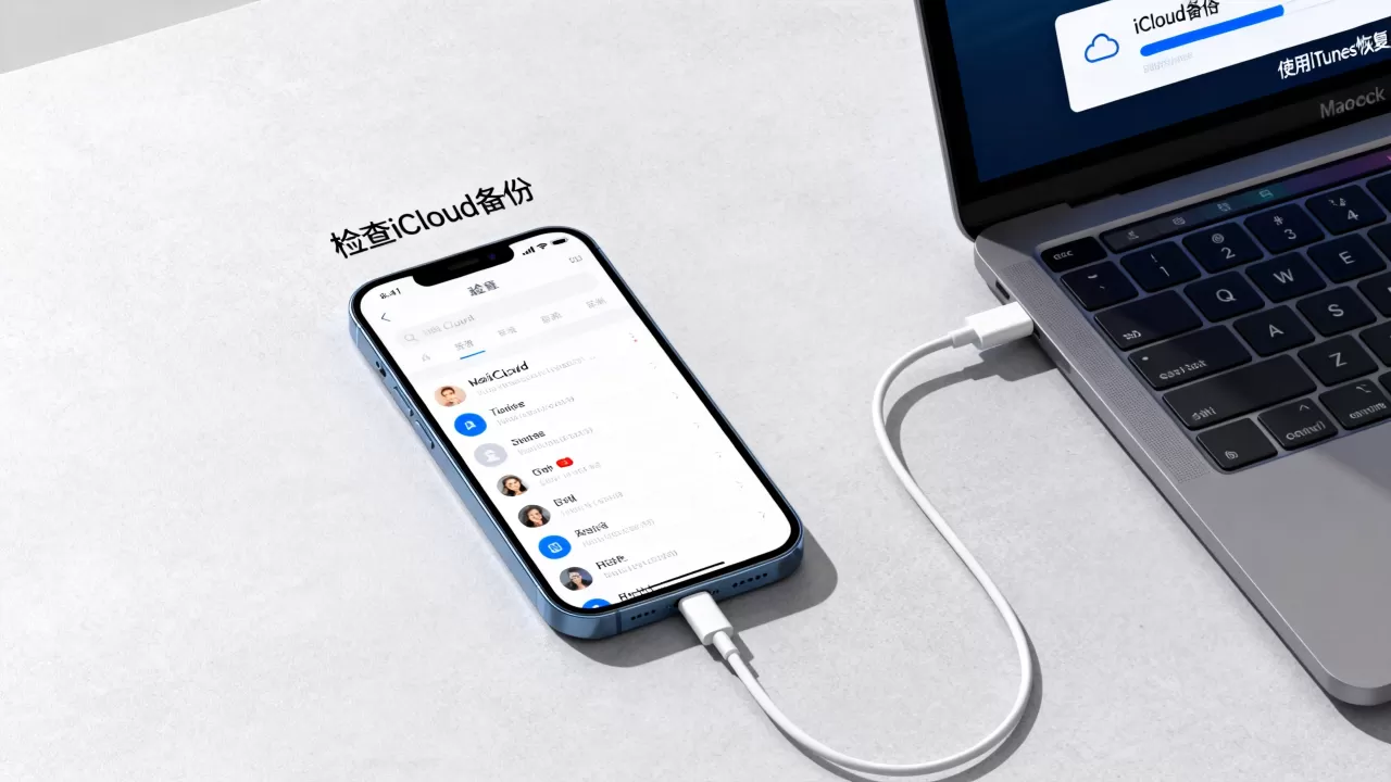 iphone通讯录丢失怎么找回，iphone恢复通讯录方法