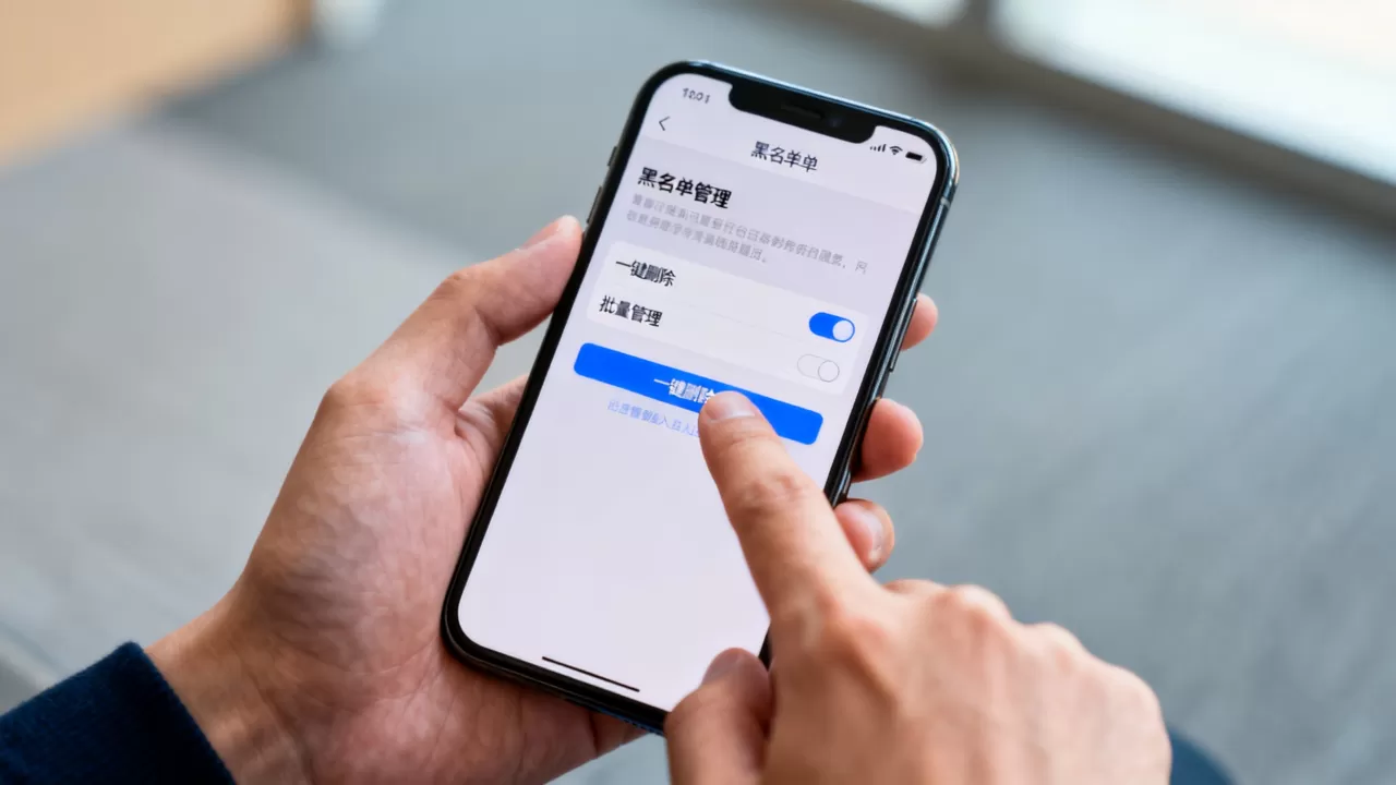 iphone黑名单怎么一键删除，iphone拉黑号码怎么批量管理