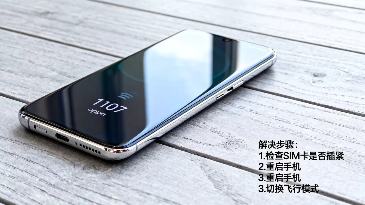 oppo手机信号1107怎么办，oppo手机信号1107怎么解决
