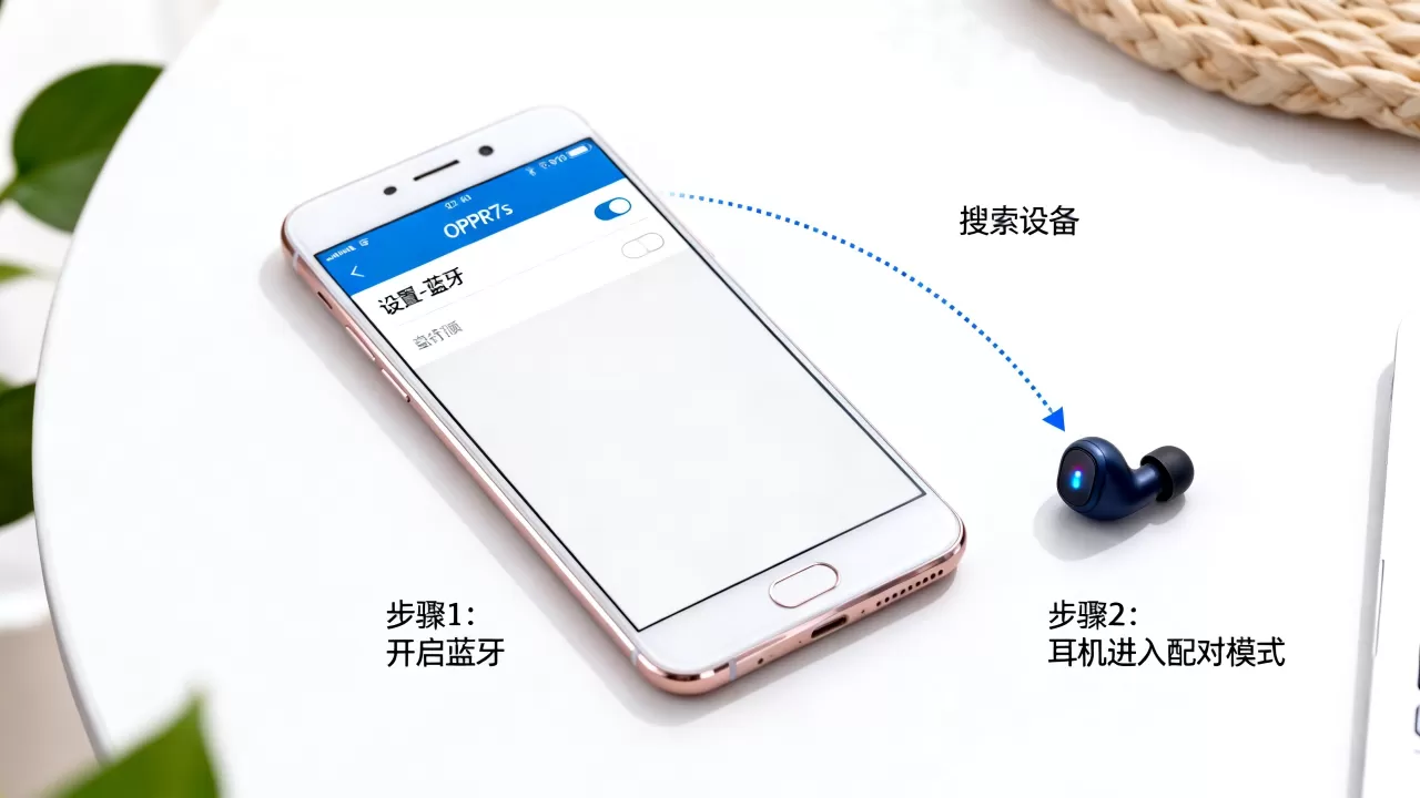 OPPOR7s扫描不到蓝牙耳机怎么办，手机连不上蓝牙怎么解决