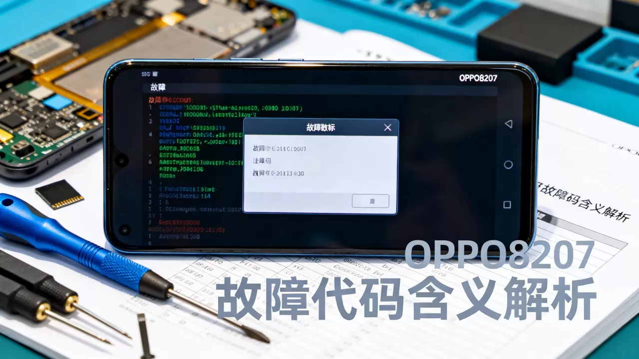 OPPO8207代表什么意思，OPPO8207故障代码含义