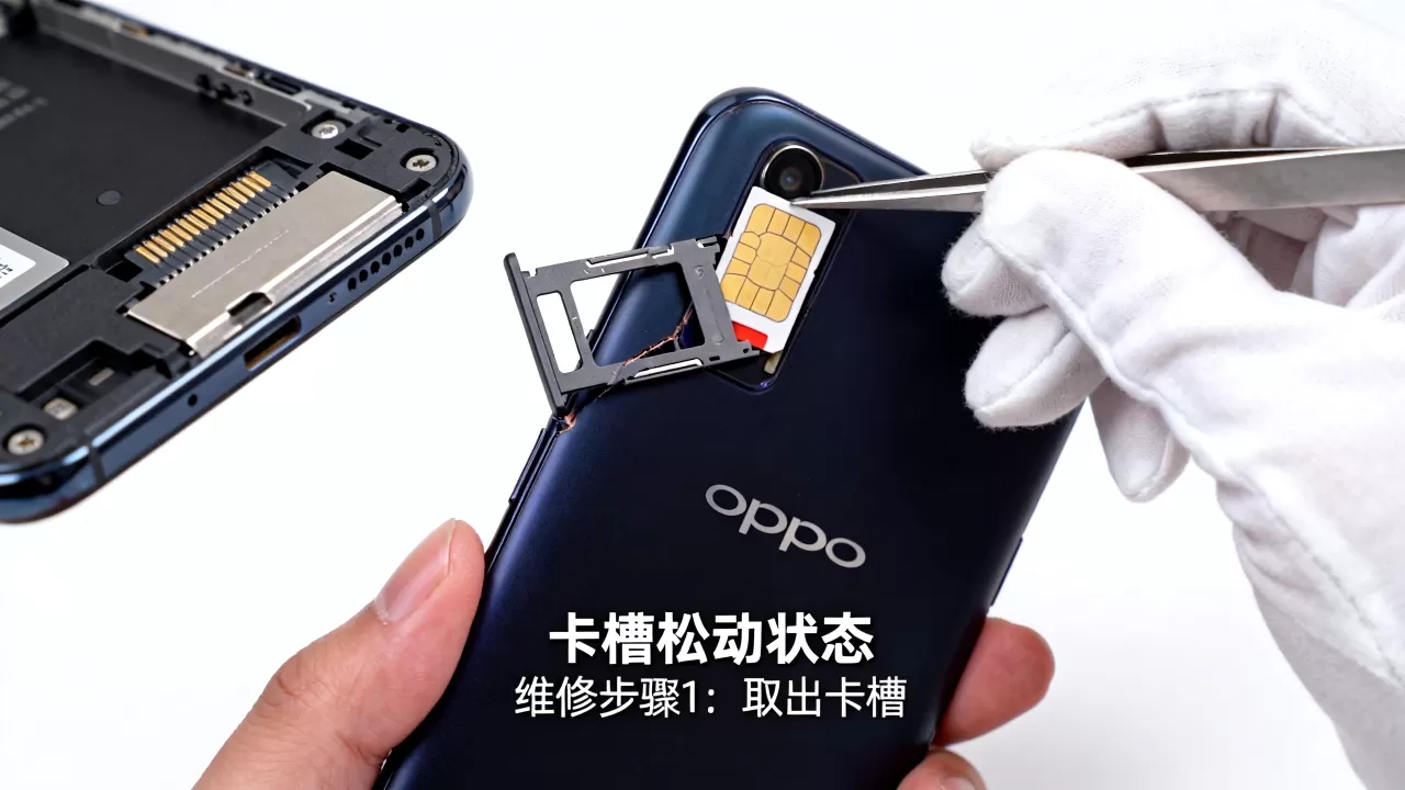 OPPO手机卡槽松动什么样，OPPO手机卡槽松动怎么修