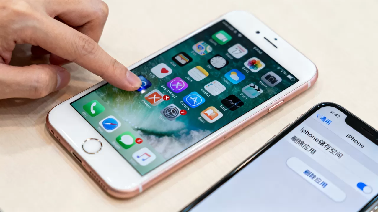 iphone7plus怎么删除应用，iphone7plus卸载软件教程