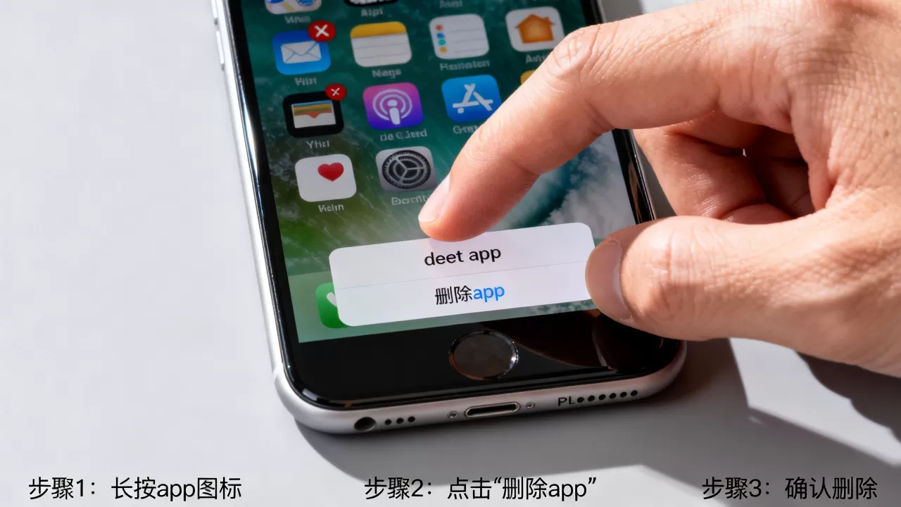 iphone7plus怎么删除软件，苹果手机卸载app教程
