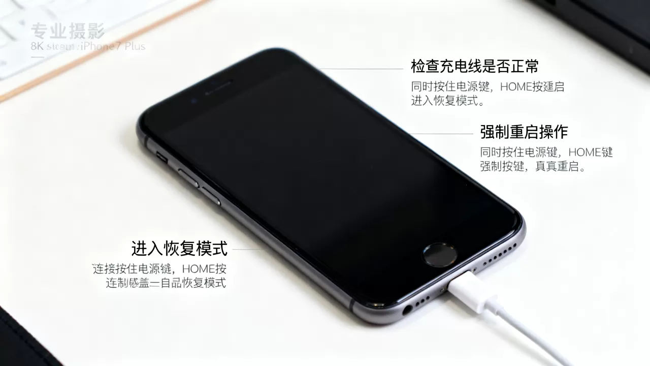 iphone7plus开不了机怎么办，iphone7plus黑屏无法开机解决方法