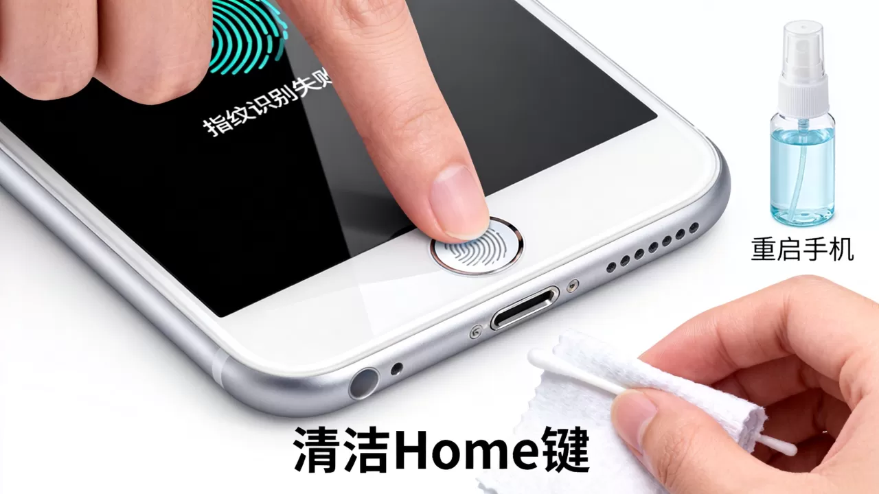 iphone6指纹功能打不开怎么回事，iphone6指纹识别失灵解决方法