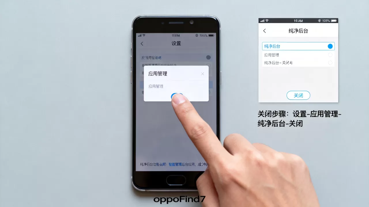 oppofind7纯净后台是什么意思，oppofind7纯净后台怎么关闭