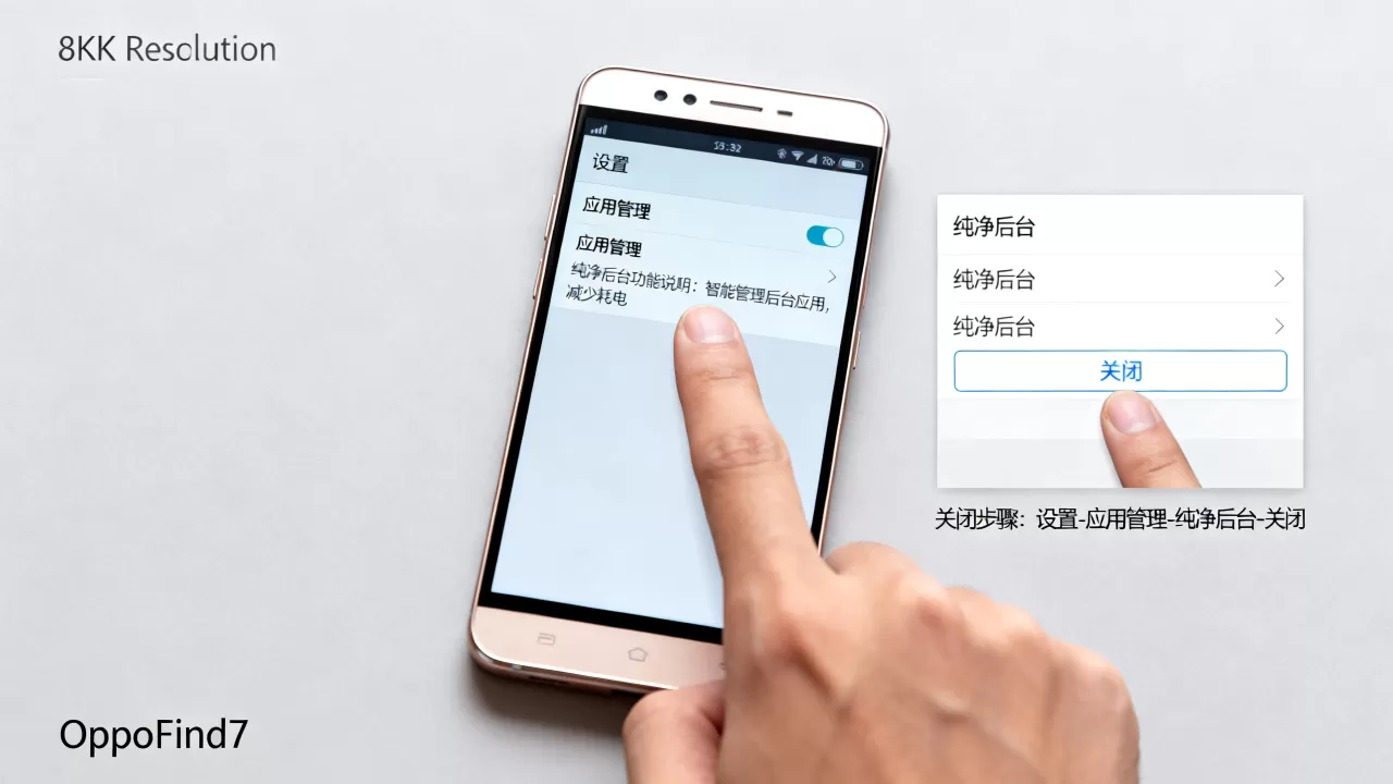 oppofind7纯净后台是什么意思，oppofind7纯净后台怎么关闭