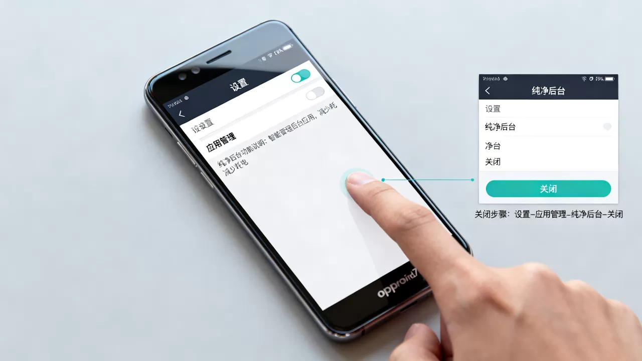 oppofind7纯净后台是什么意思，oppofind7纯净后台怎么关闭