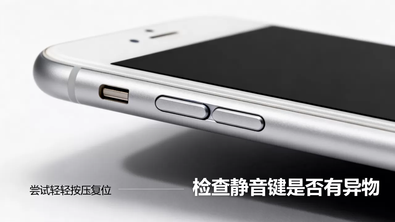 iphone6静音键怎么弹回，iphone6静音键卡住弹不回来怎么办