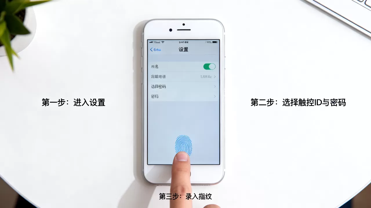 iphone6s怎么弄指纹锁，iphone6s指纹设置方法