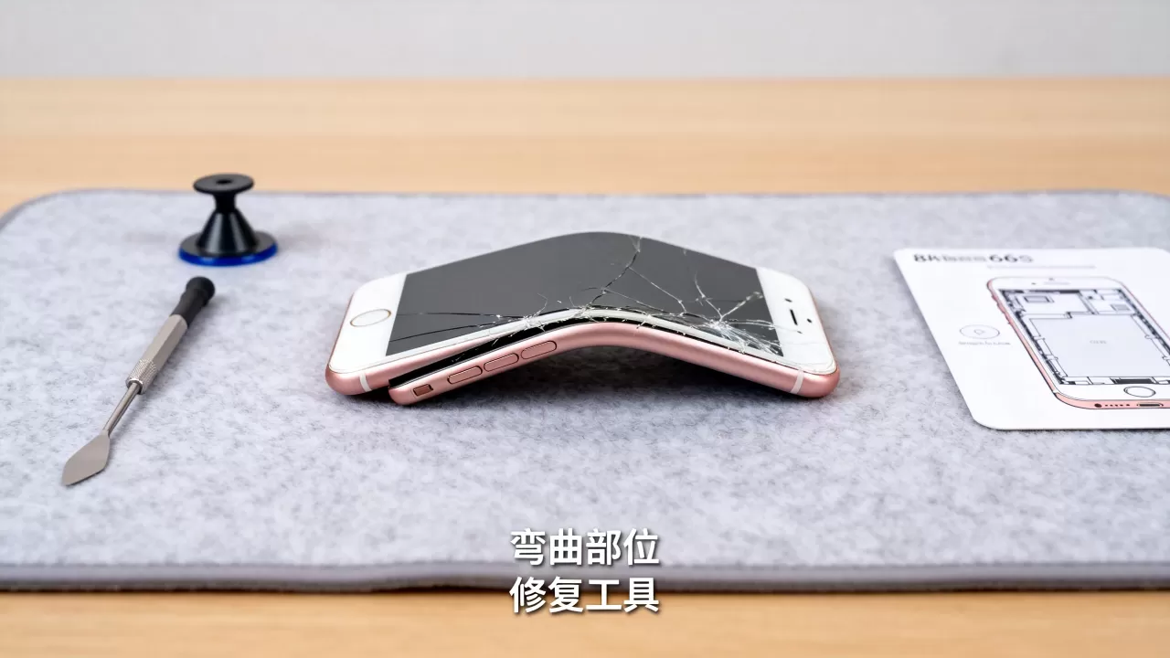 iphone6s摔弯了怎么办，手机弯曲变形修复方法