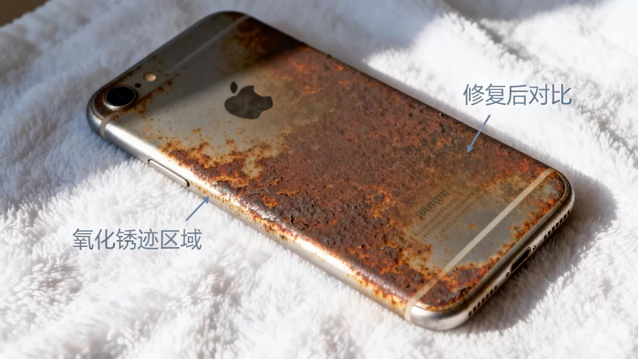 iphone6s后盖氧化怎么办，苹果6s手机后盖氧化生锈修复