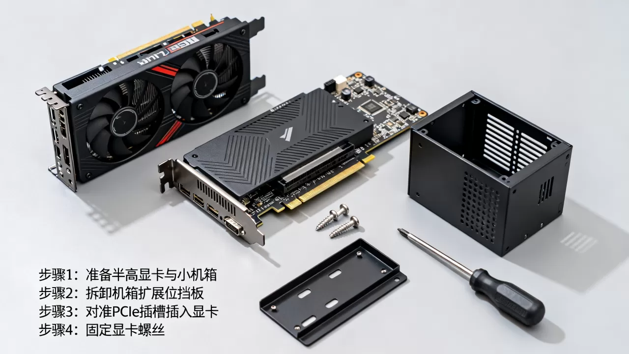 半高显卡安装小机箱，半高显卡怎么装进小机箱