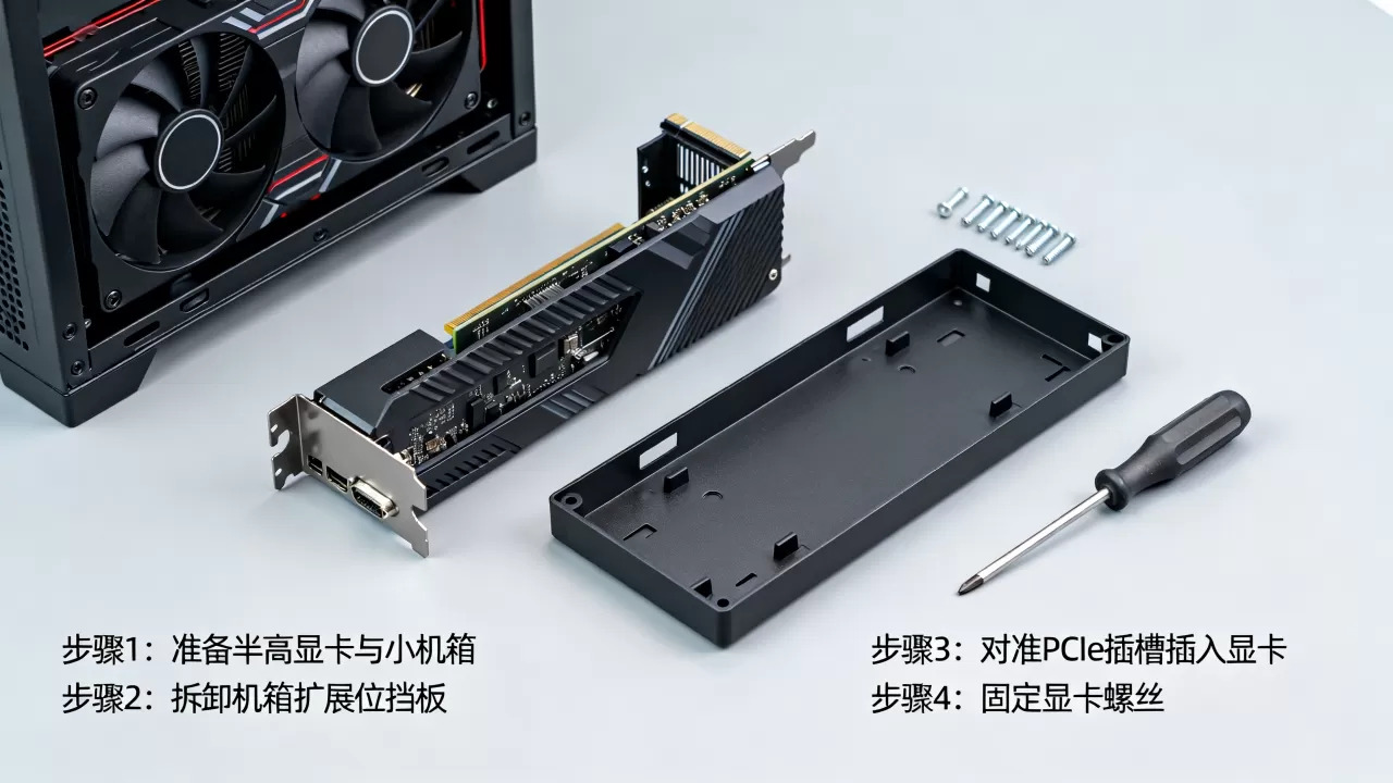 半高显卡安装小机箱，半高显卡怎么装进小机箱