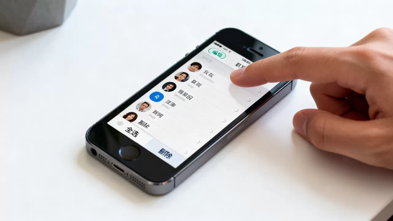 iphone5通讯录怎么全部删除，iPhone5手机删除所有联系人方法
