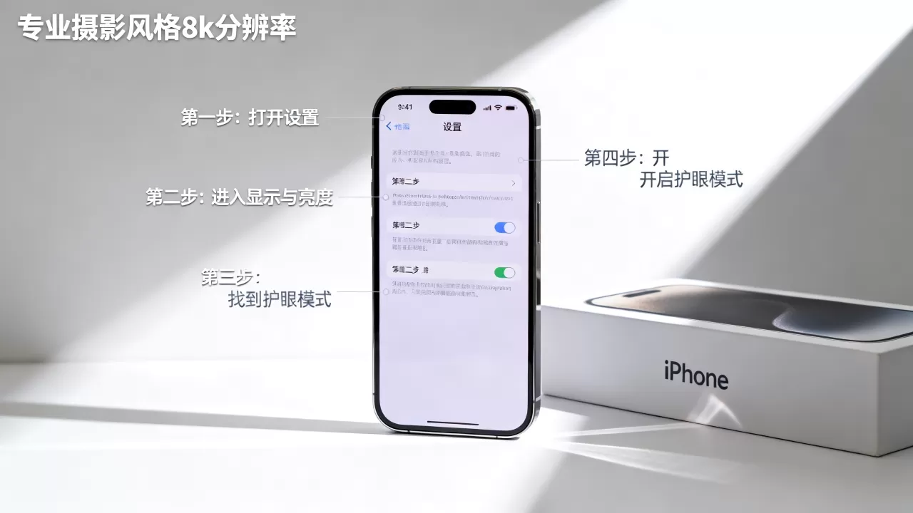 iphone 护眼模式怎么设置，iphone 开启护眼模式步骤