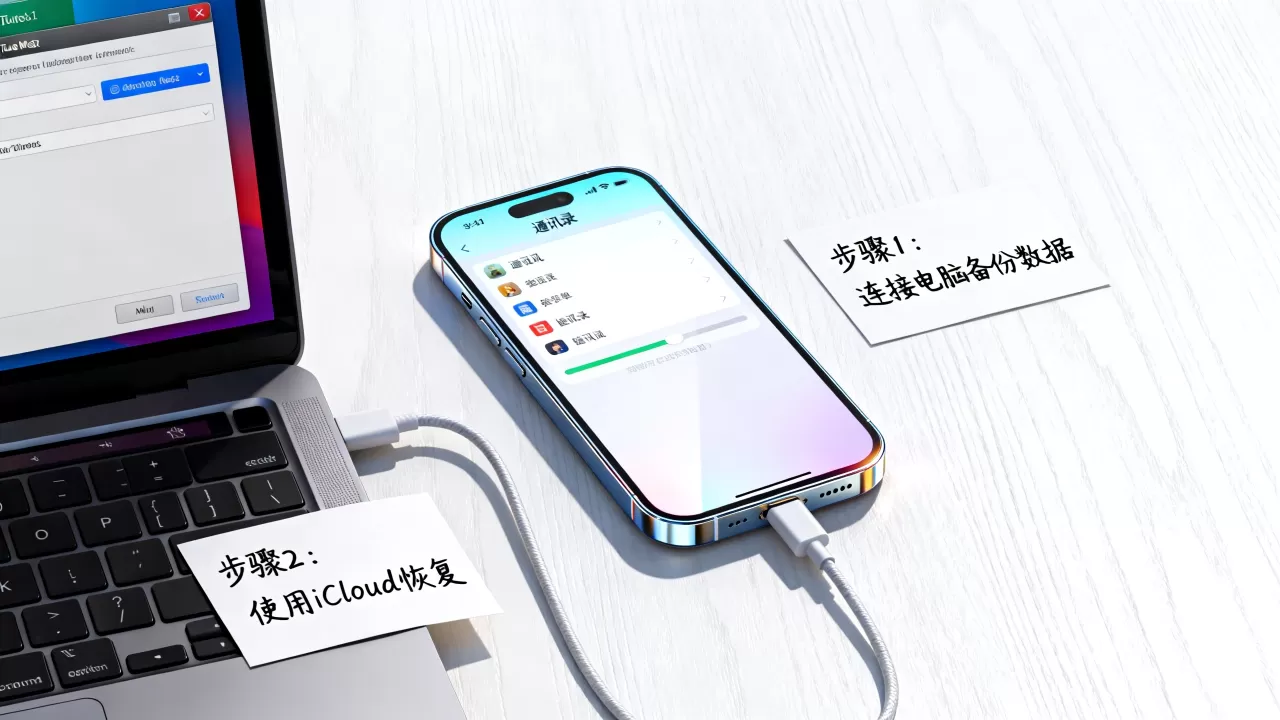 iphone电话通讯录没了怎么办，苹果手机通讯录数据恢复方法