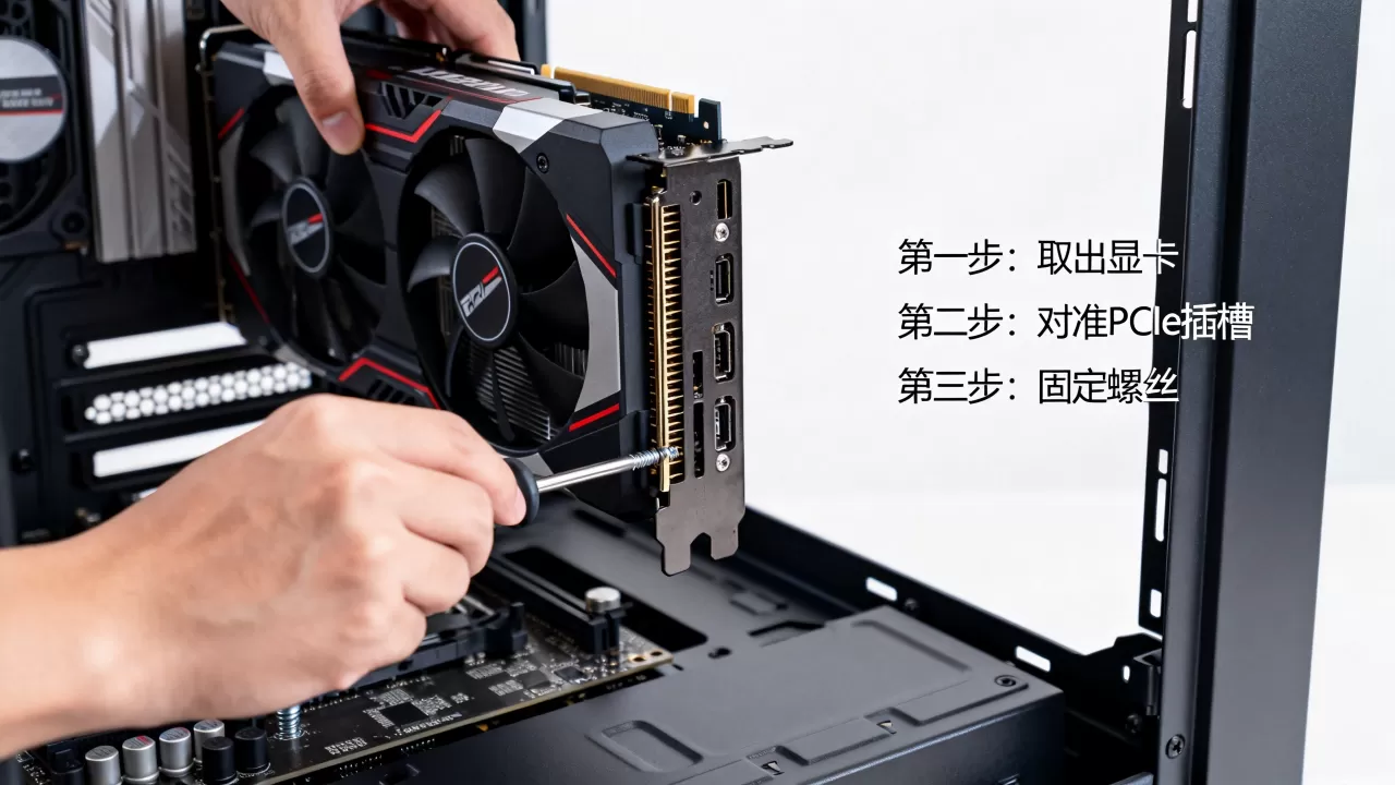 电脑下的显卡怎么安装，显卡安装教程