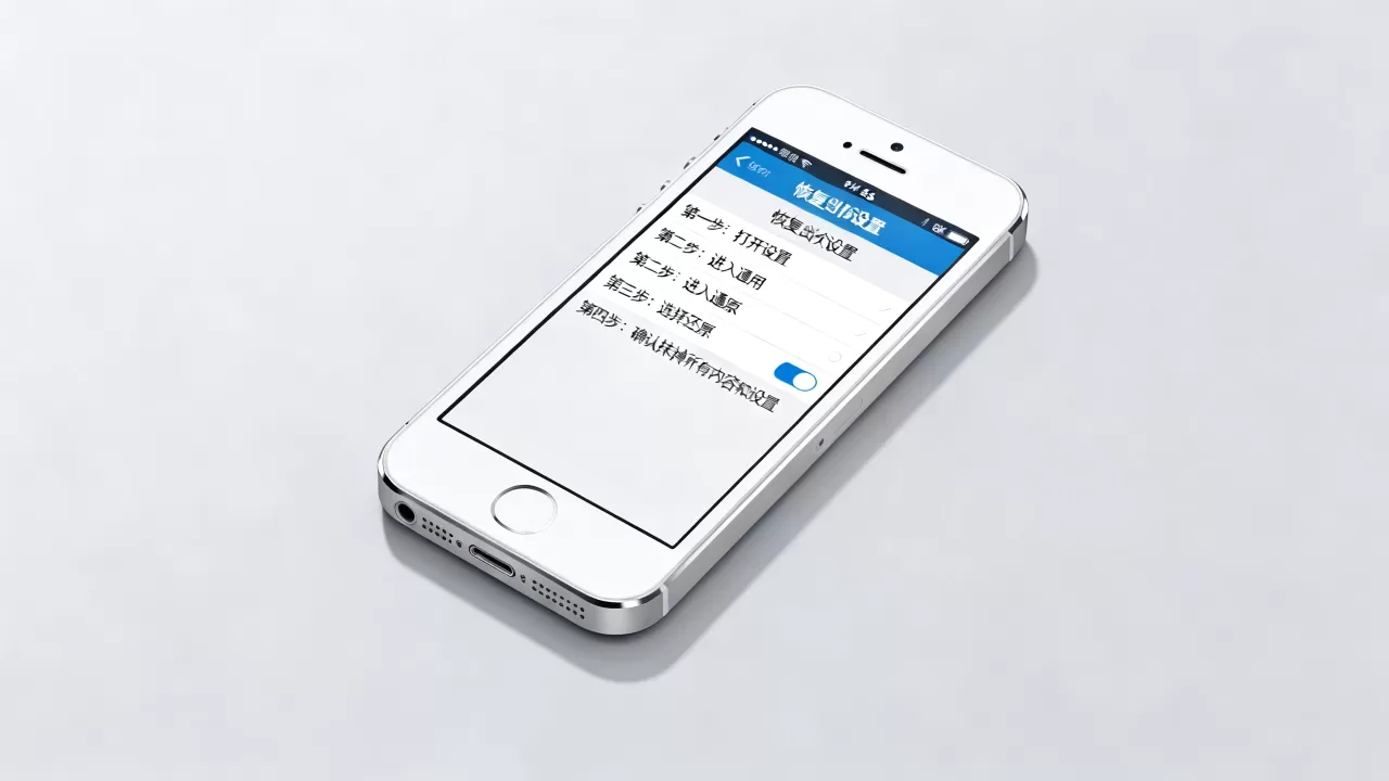 5s怎么重置iphone，iphone5s恢复出厂设置教程