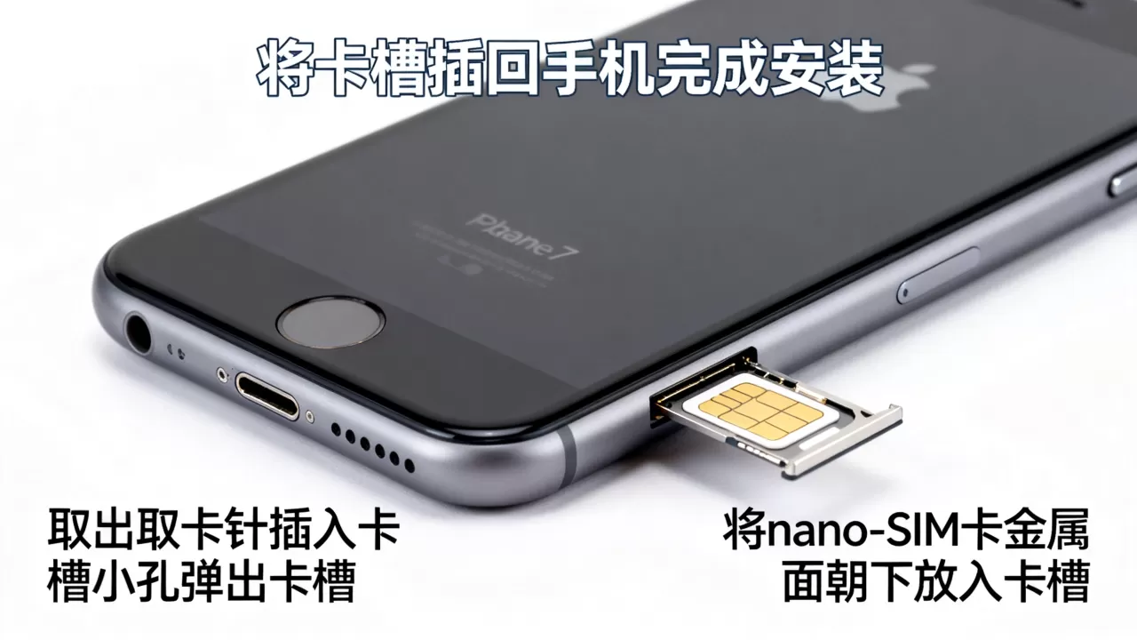 iphone7怎么插sim卡，iphone7sim卡槽位置图解