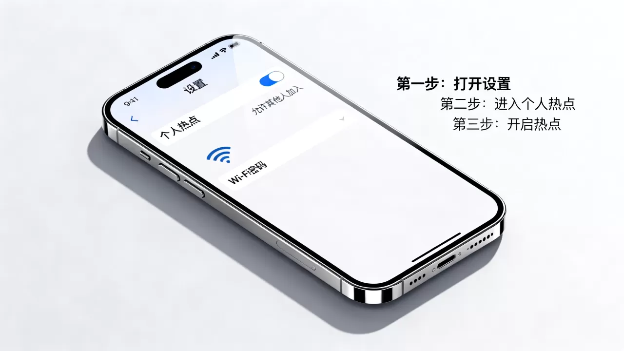 iphone手机怎么开热点，苹果手机开热点教程