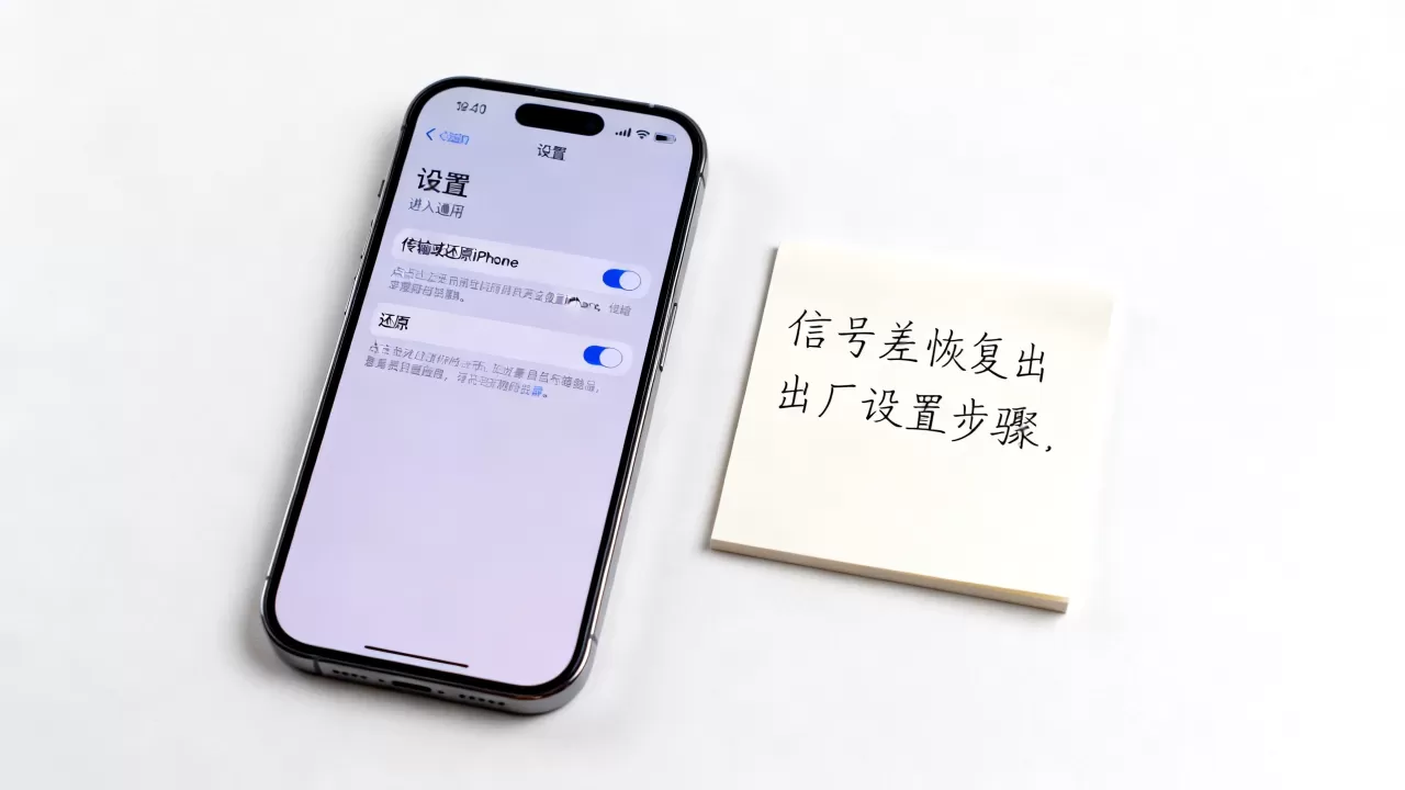 iphone信号怎么还原？iphone信号差恢复出厂设置