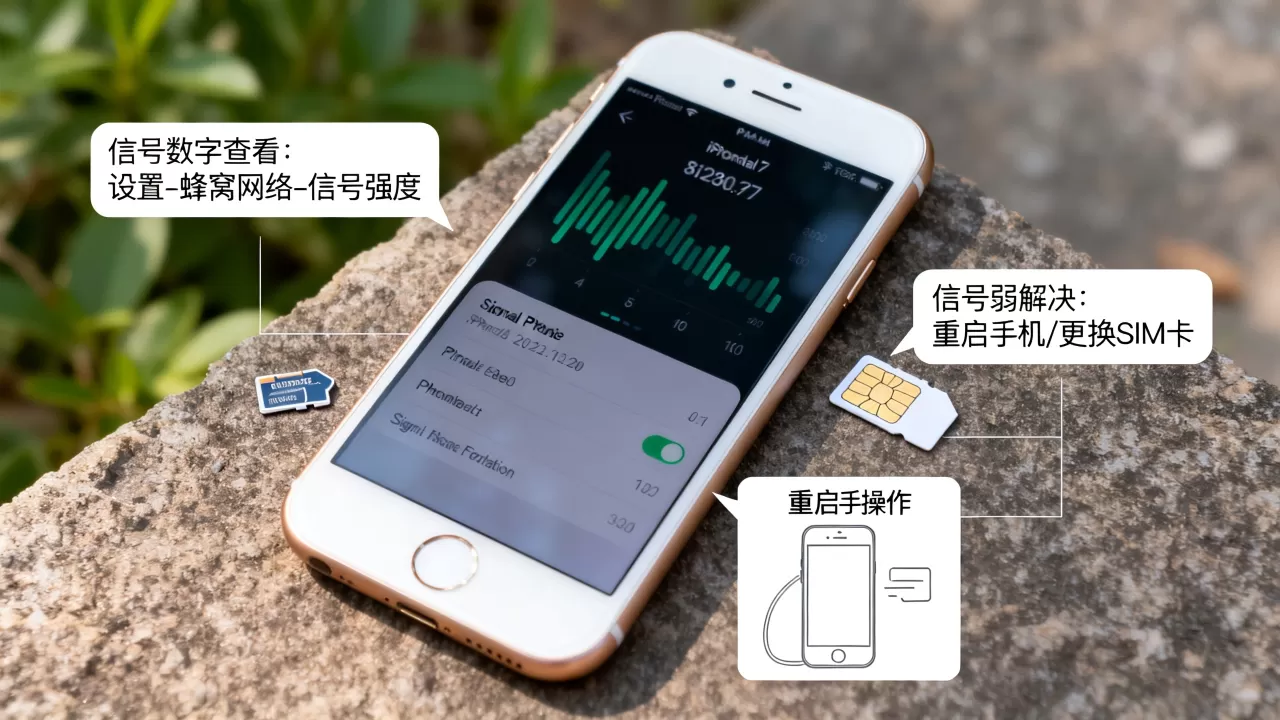 iphone7信号数字怎么看，iphone7信号弱怎么解决